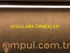 Led Bar Profil Camlı Kapaklı