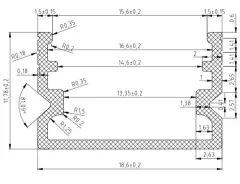 Led Bar Profil Camlı Kapaklı
