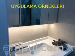 Led Bar Profil Camlı Kapaklı