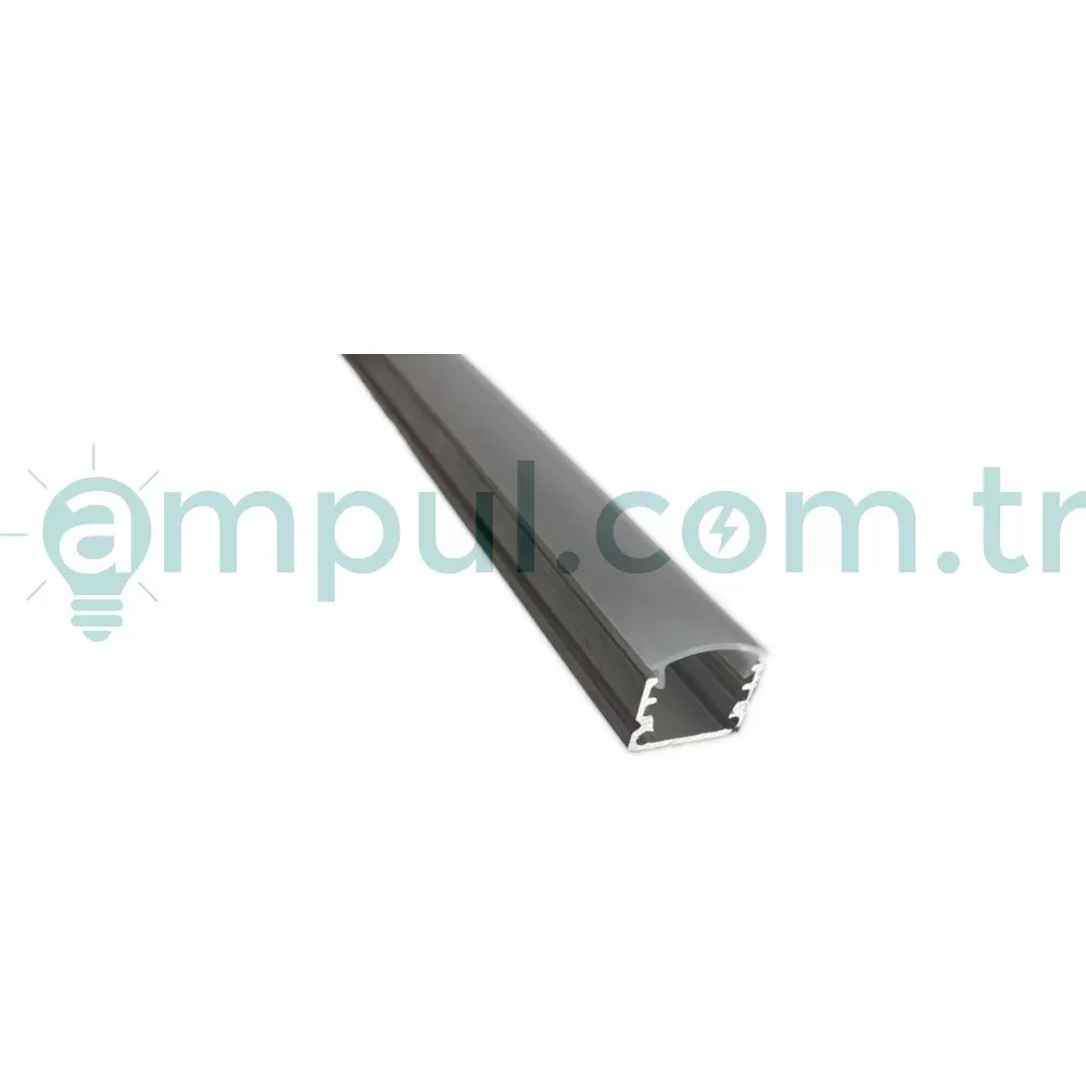 Led Bar Profil Camlı Kapaklı