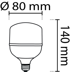 Noas E27 Duy 20 Watt 1980 Lümen 3200K Günışığı Torch Led Ampul