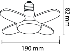 Noas E27 Duy 20 Watt 1800 Lümen 3200K Günışığı Manolya Led Ampul