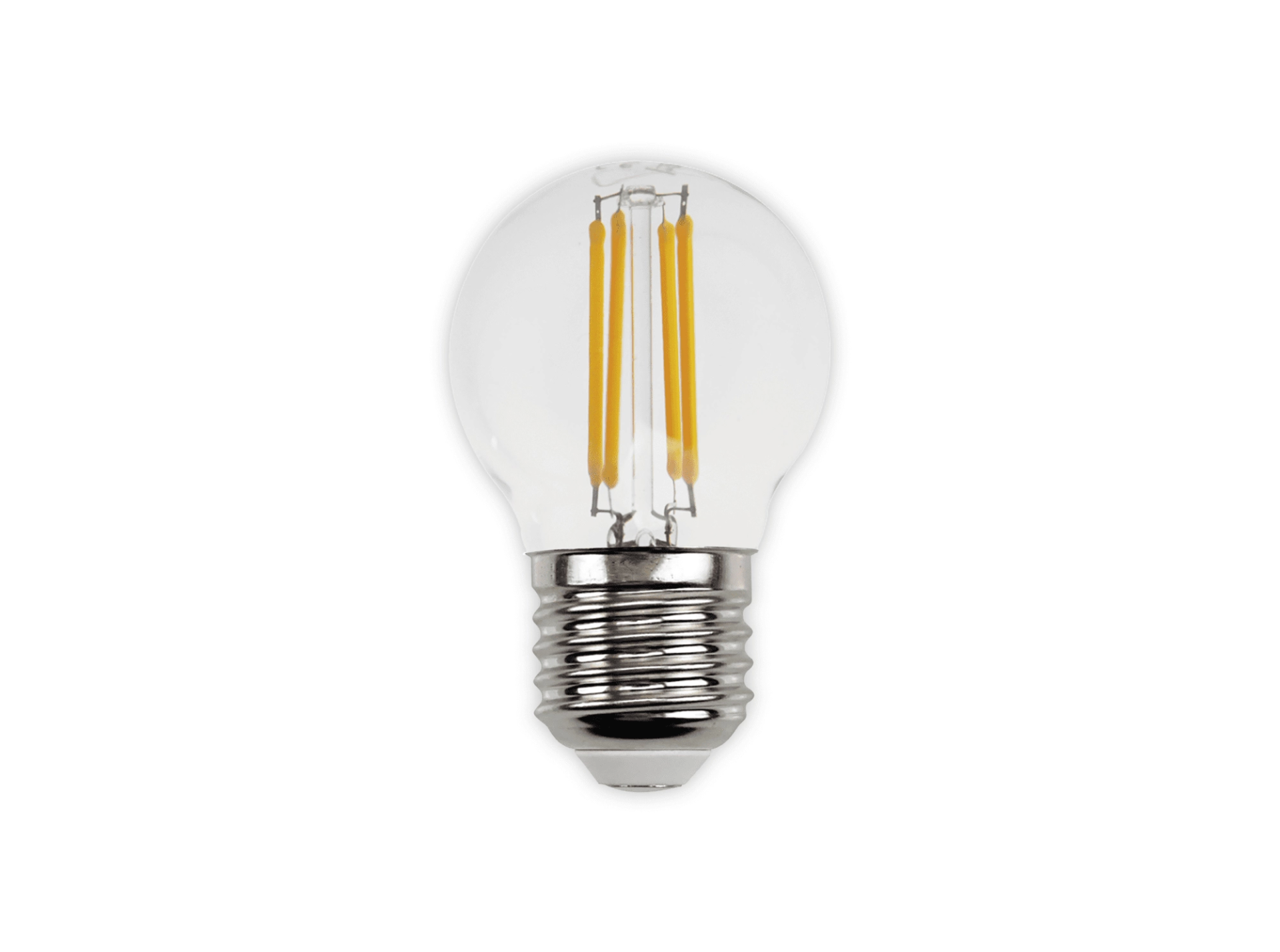Noas E27 Duy 4 Watt 420 Lümen 2700K Günışığı G45 Rustik Led Ampul (Şeffaf Cam)