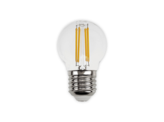 Noas E27 Duy 4 Watt 420 Lümen 2700K Günışığı G45 Rustik Led Ampul (Şeffaf Cam)
