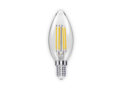 Noas E14 Duy 4 Watt 310 Lümen 3000K Günışığı C35 Rustik Led Ampul (Şeffaf Cam)