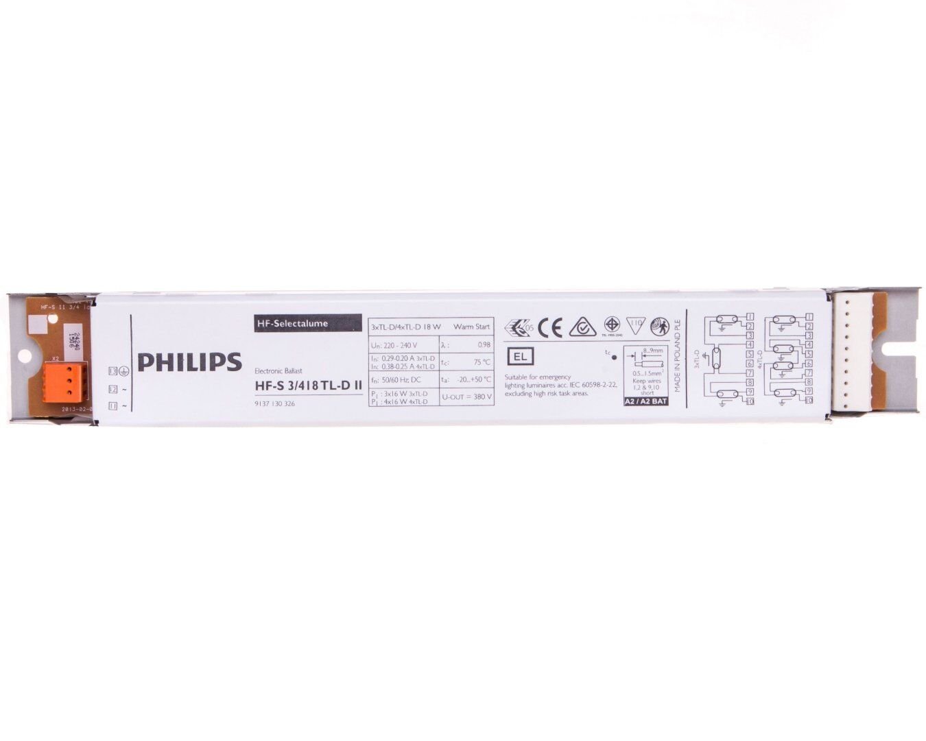 4x18 Watt philips elektroni̇k balast