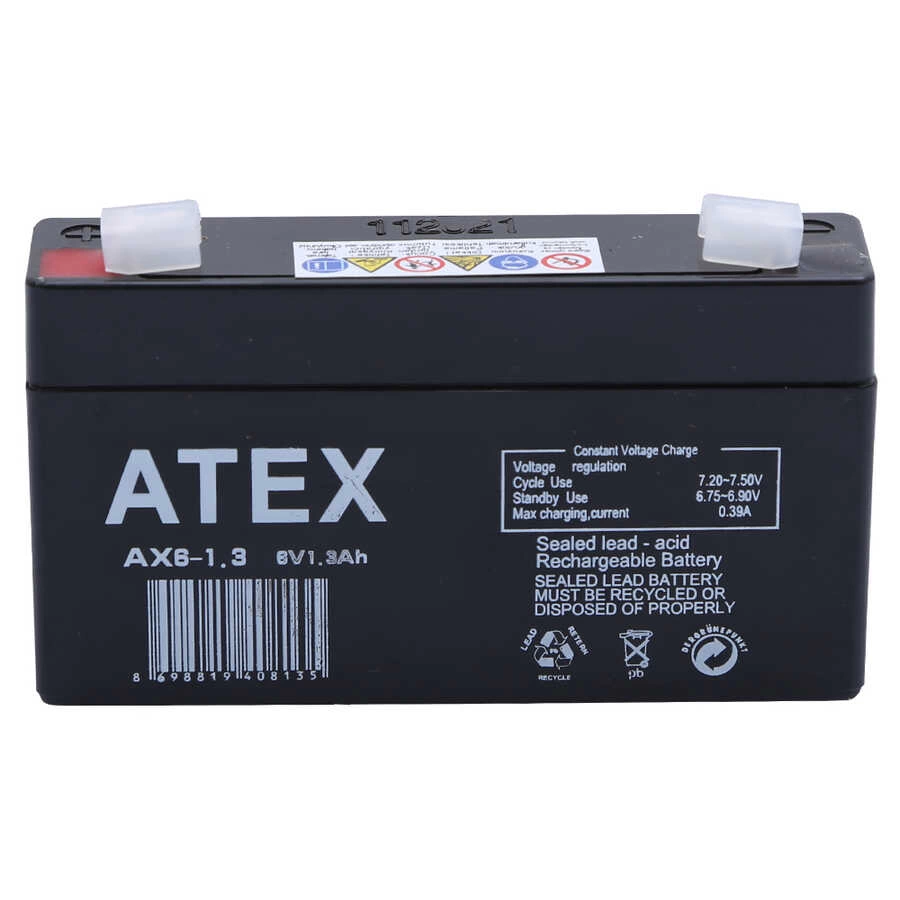 Atex 6V 1.3Ah Akü