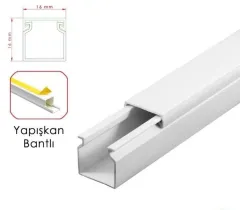 16X16 Yapışkan Bantlı Kablo Kanalı