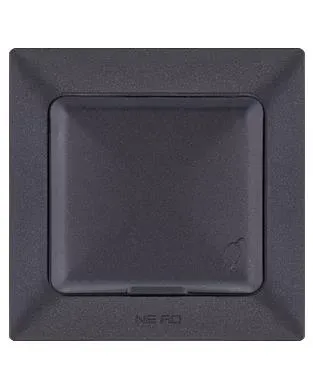 Nead Aras Kapaklı Topraklı Priz Siyah