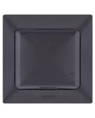 Nead Aras Kapaklı Topraklı Priz Siyah