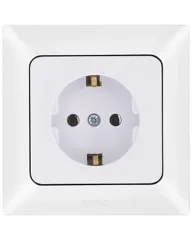 Nead Aras Topraklı Priz Beyaz Renk