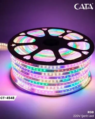 Cata 220 Volt 180 Lümen Rgb Şerit Led