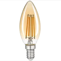 Cata E14 Duy 4 Watt 320 Lümen Amber C35 Rustik Led Ampul