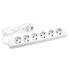 Viko Multi-Let Altılı Grup Priz Topraklı Kablolu Klemensli Çocuk Korumalı - 3 Metre