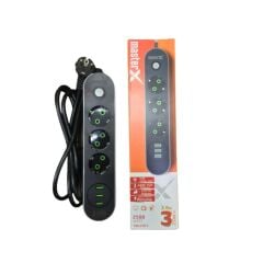 Masterx 3 Usb Çıkışlı Akım Korumalı Çocuk Korumalı Grup Priz 2 Metre