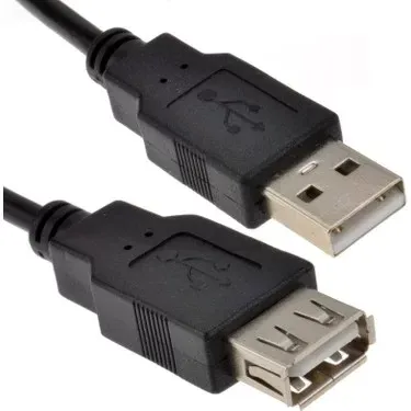 Usb 2.0 erkek dişi siyah kablo 120 cm