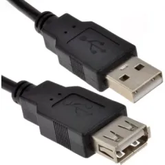 Usb 2.0 erkek dişi siyah kablo 120 cm