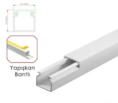 12X12 Yapışkan Bantlı Kablo Kanal