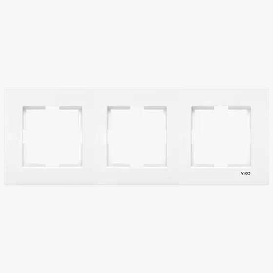 Viko Karre Üçlü Çerçeve Beyaz
