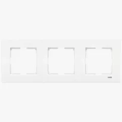 Viko Karre Üçlü Çerçeve Beyaz