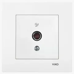 Viko Karre Uydu Prizi F Konnektörlü Sonlu Çerçevesiz Beyaz