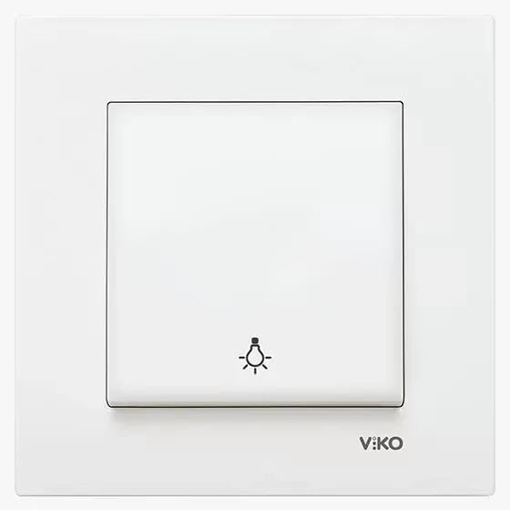 Viko Karre Light Anahtarı Çerçevesiz Beyaz