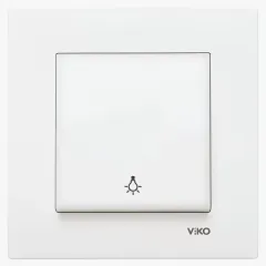 Viko Karre Light Anahtarı Çerçevesiz Beyaz