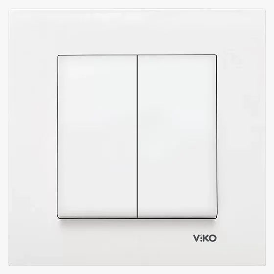 Viko Karre Komütatör Anahtar Çerçevesiz Beyaz