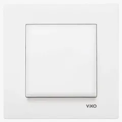 Viko Karre Tekli Anahtar Çerçevesiz Beyaz