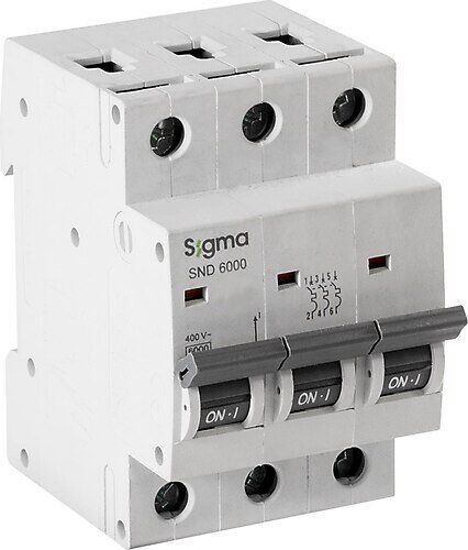Sigma C16 Amper Trifaze Sigorta 6Ka
