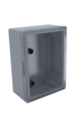 Şeffaf Kapaklı Galvaniz Taban Saclı Pano 35x50x19,5 Cm