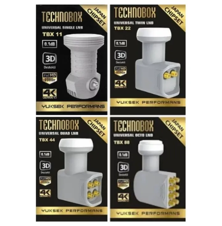 Technobox 3D Full Hd 4K Lnb Çeşitleri