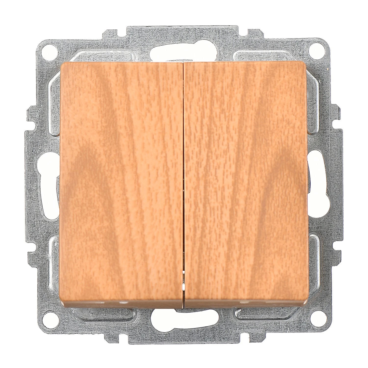 Günsan Visage Akçaağaç Vidalı Komütatör Anahtar - 10AX 250V
