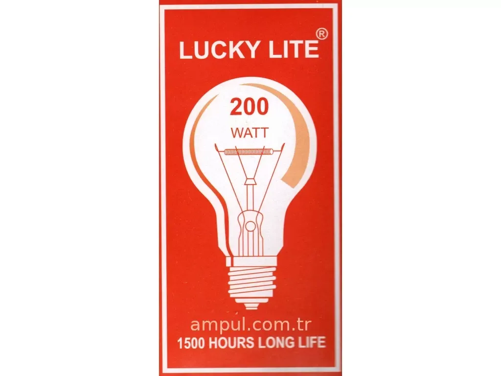 E27 Duy 200 Watt Flamanlı Fırın Ampul