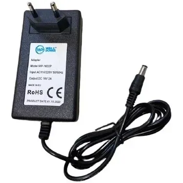 Well Power 16 Volt 2 Amper Jak Fiş Girişli Santral Adaptörü