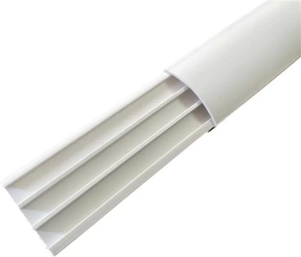 50X12 Mm Yapışkan Bantlı Balık Sırtı Kablo Kanalı Beyaz Renk