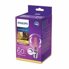 Philips E27 Duy 7 Watt  Sarı Işık G93 Klasik Led Ampul