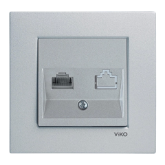 Viko Artlıne Novella Data Prizi (RJ45 CAT5E) Saten Renk Çerçeve Hariç