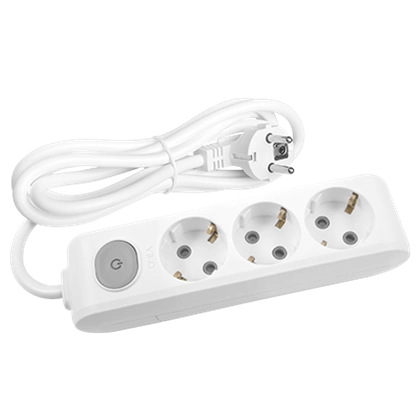 Viko Multi-Let Üçlü Anahtarlı Grup Priz Topraklı Kablolu Klemensli Çocuk Korumalı - 5 Metre
