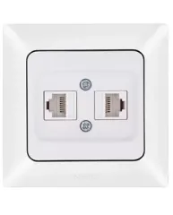 Nead Aras İkili Data Prizi Cat 5 + Cat 5 Beyaz Renk