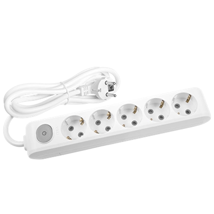 Viko Multi-Let Beşli Anahtarlı Grup Priz Topraklı Kablolu Klemensli Çocuk Korumalı - 2 Metre