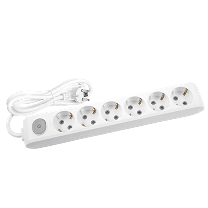 Viko Multi-Let Altılı Anahtarlı Grup Priz Topraklı Kablolu Klemensli Çocuk Korumalı - 3 Metre