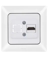 Nead Aras Tekli HDMI Konnektör Beyaz Renk