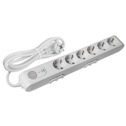 Viko Multi-Let Altılı Grup 282J Şok Korumalı Priz Topraklı Kablolu Çocuk Korumalı Gri- 1,5 Metre