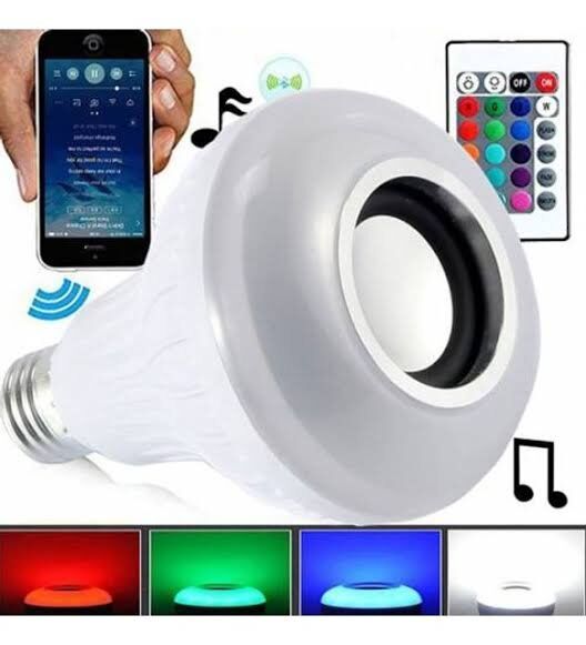 Müzik çalan, renk değiştiren kumandalı led ampul