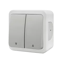 Nead Multima Beyaz Sıva Üstü Jaluzi Kumanda Anahtarı