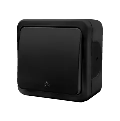 Nead Multima Siyah Sıva Üstü Light Anahtar