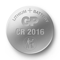 GP Batteries Cr2016 2016 Boy Lityum Düğme Pil, 3 Volt, 5'li Kart