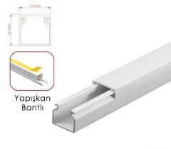 12x12 Yapışkan Bantlı Kablo Kanalı