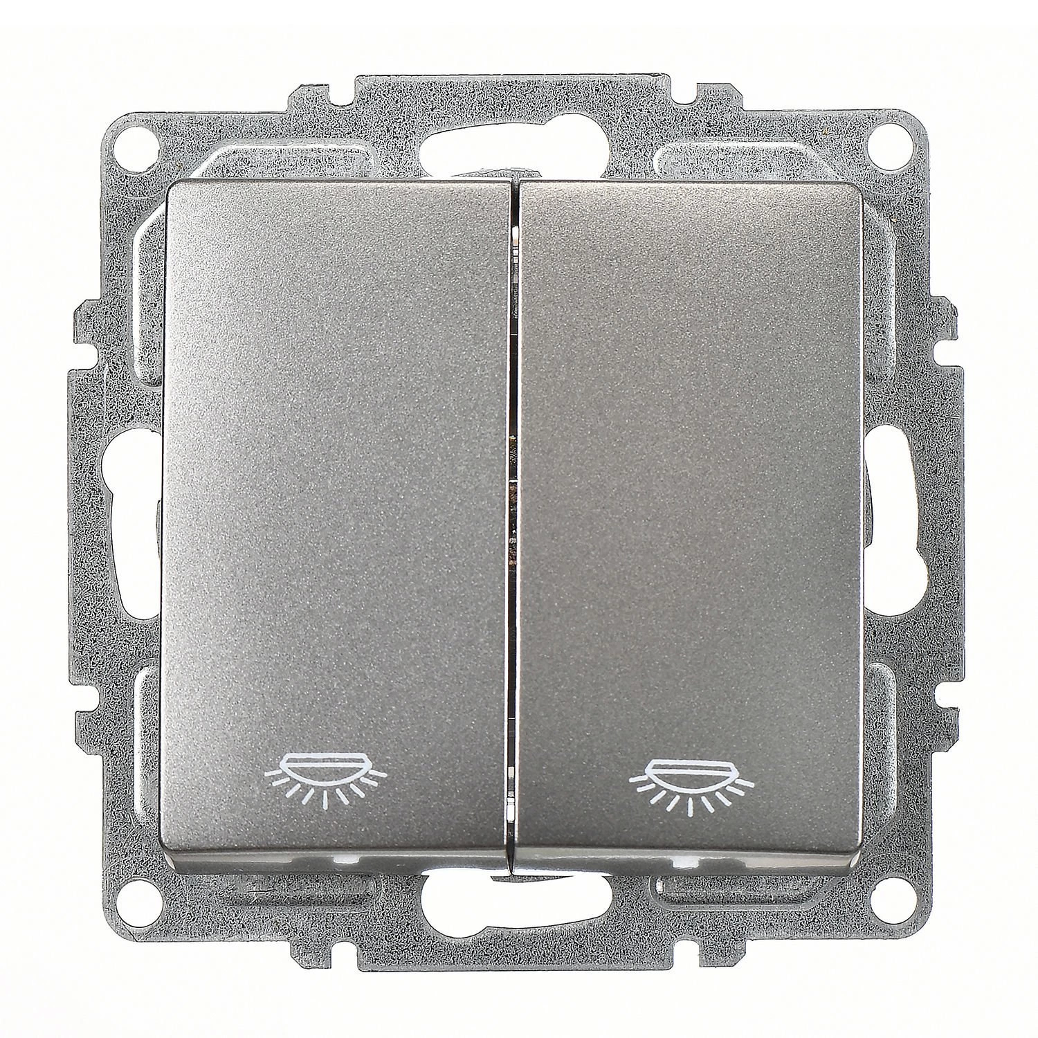 Günsan Visage Füme Vidalı Komütatör Liht Anahtar - 10AX 250V